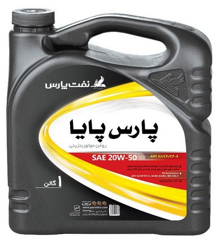 روغن موتور ایرانی    بنزینی پارس پایا 20w50 گالن 4 لیتری100194